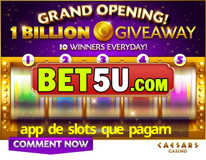 app de slots que pagam